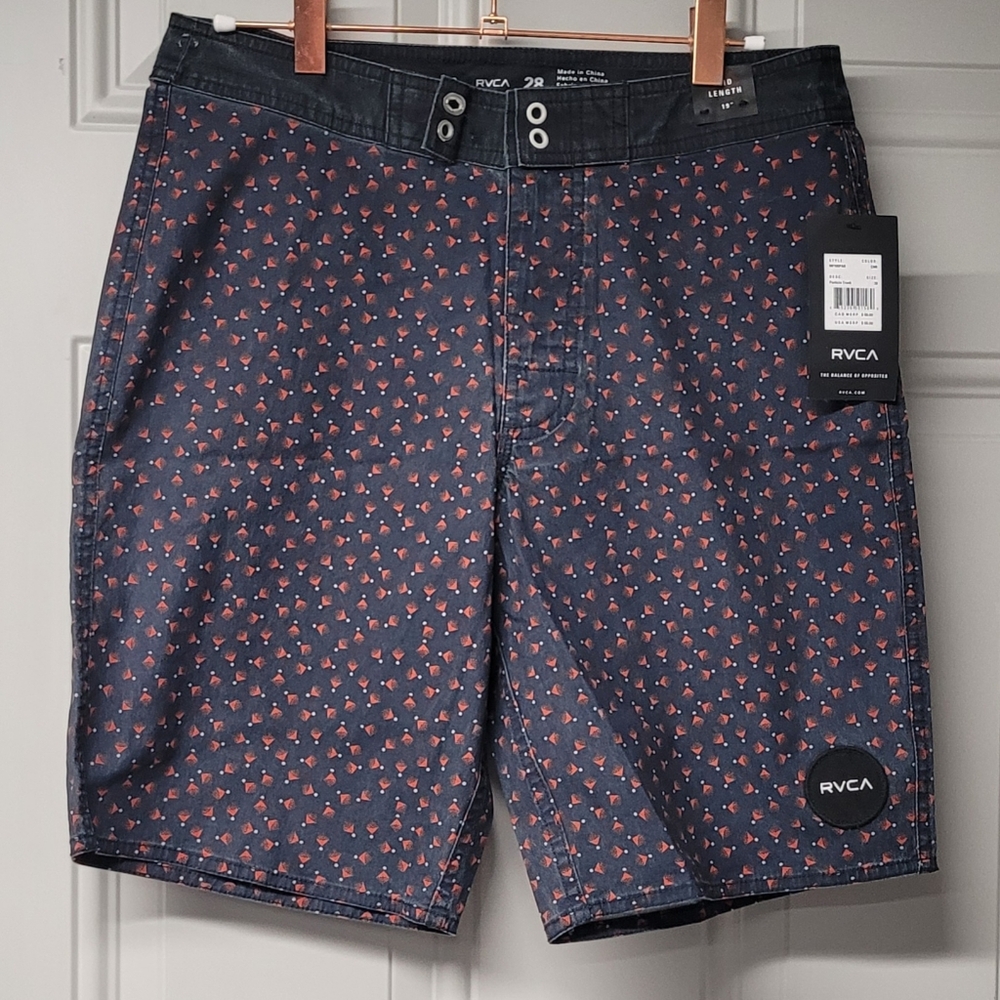 RVCA mens Opposites Trunk Snappy stretch size 28, particles trunk